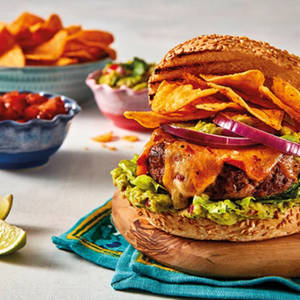 Egg & Cheese Burger With Nachos Box