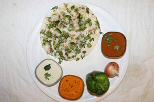 Onion Capsicum Uttapam