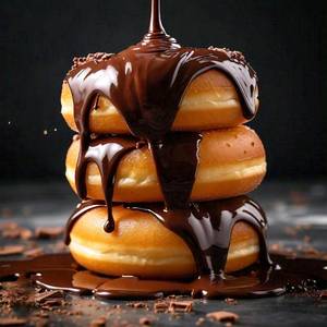 Donuts with Dark Belgian Chocolate (3pc)