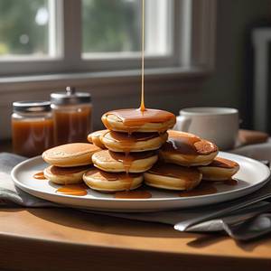 Rich Caramel Pancakes