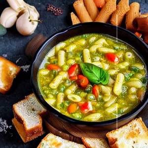 Pesto Minestrone Soup