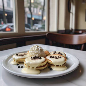 Swiss White Chocolate Pancakes