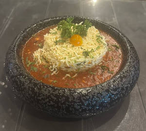 Paprika With Spinach Rice
