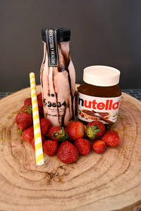 Nutella Strawberry Milkshake