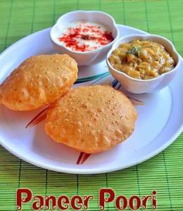 Paneer Sabzi And 4 Pcs Puri
