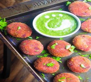 Veg Cutlet [6 Pieces] With Chutney