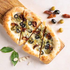 Chicken Pesto Garlic Bread