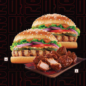 2Whopper Jr Chicken+Korean Spicy Chicken(7pc).