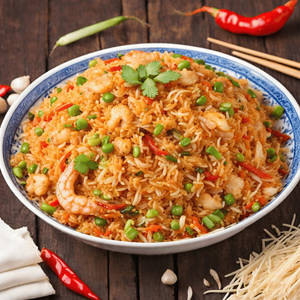 Schezwan Prawn Fried Rice