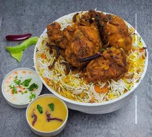 Chicken fry piece biryani  family pack