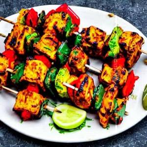 Tandoori Stuffed Soya Chaap Tikka