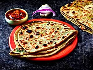 Chilli Garlic Paratha