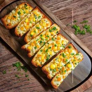 Cheese Corn Garlic Bread