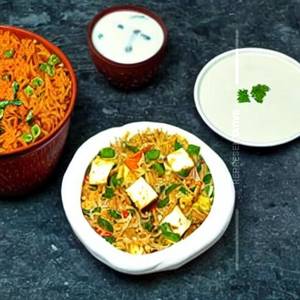 Egg Schezwan Paneer Fried Rice
