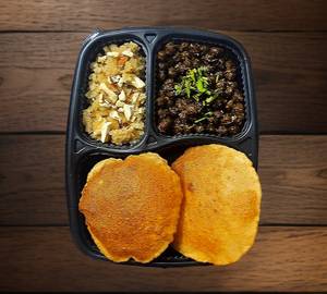 Masala chane Poori Halwa