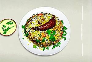 Veg Hyderabadi Biryani 