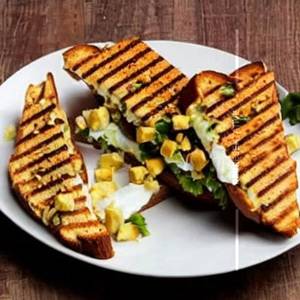 Paneer Overloaded Open Toast