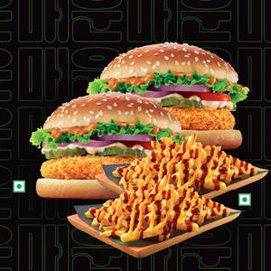 2Whopper Jr Veg+2Korean Spicy Fries.