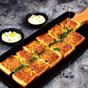 Square Garlic Bread