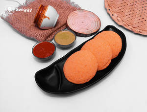 Carrot Idli [3 Pcs]
