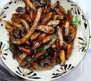 Mushroom Pepper Fry