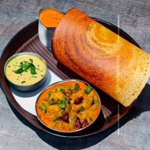 Cheese Chana Masala Dosa