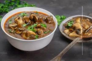 Mushroom Chilly Gravy