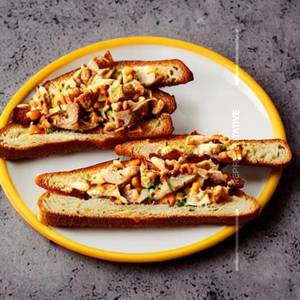 Chicken Overloaded Open Toast