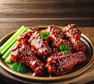 We Fry Barbeque Saucy Wings [6 Pieces]