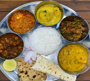 Veg Rice Thali.
