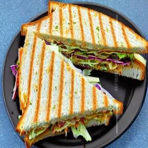 Coleslaw Cheese Simple Sandwich + thumbs up