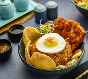 Thai Shrimp Fried Rice With Chicken Ribbons