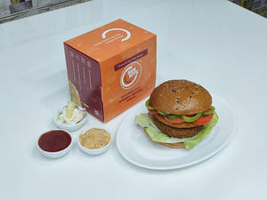 Cheese & Veg Patty Gourmet Burger