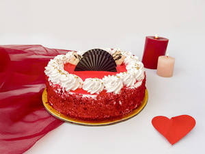 Red Velvet Ice Cream Cake