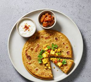 Paneer bhurji paratha