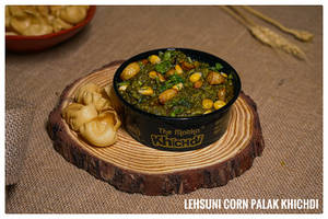 Lehsuni Corn Palak Khichdi [Mini]
