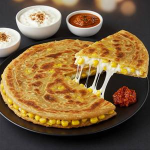 Cheese corn paratha