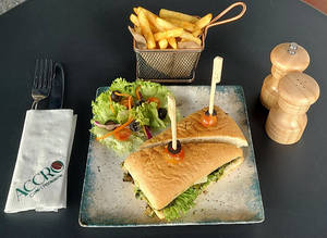 Pesto Chicken Sandwich In Panini Bread