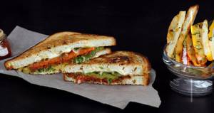 Grilled Vegetable & Cheese Sandwich