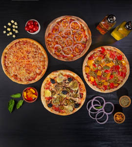 Combo Of 4 Veg Pizzas