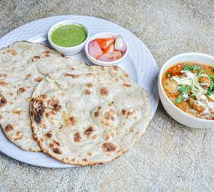 Mini Kadhai Mushroom+3 Roti