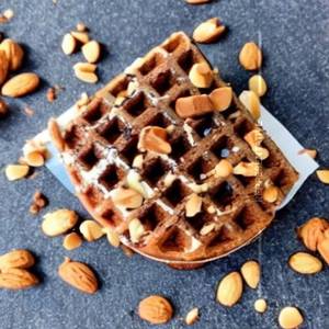 Brownie Almond Crunch Waffle