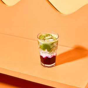 Iced Blueberry Matcha