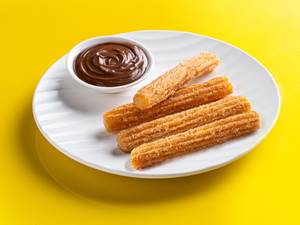 Churros With Dipping Chocolate (Eggless)