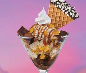 Salted Caramel & Brownie Gelato Sundae