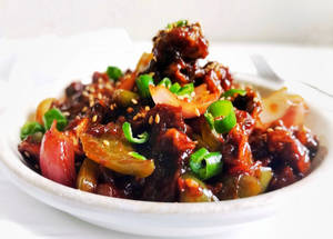Chilli Mushroom Dry