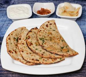 Aloo Paratha Fish Curd
