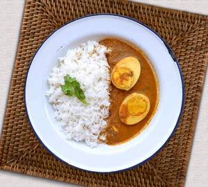 Egg curry+ rice