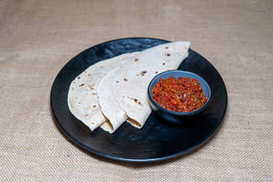 Chappathi With Tomato Thokku [3 Pcs]