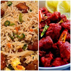 Chicken Rice Full + Chicken 65